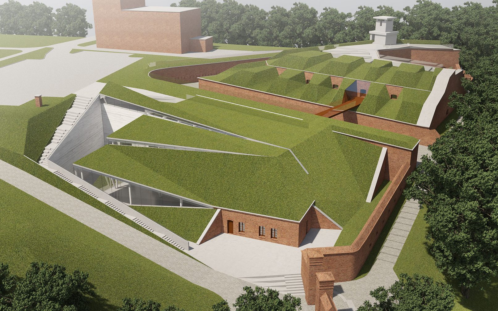 Redita Napoleońska w Gdańsku - widok z góry