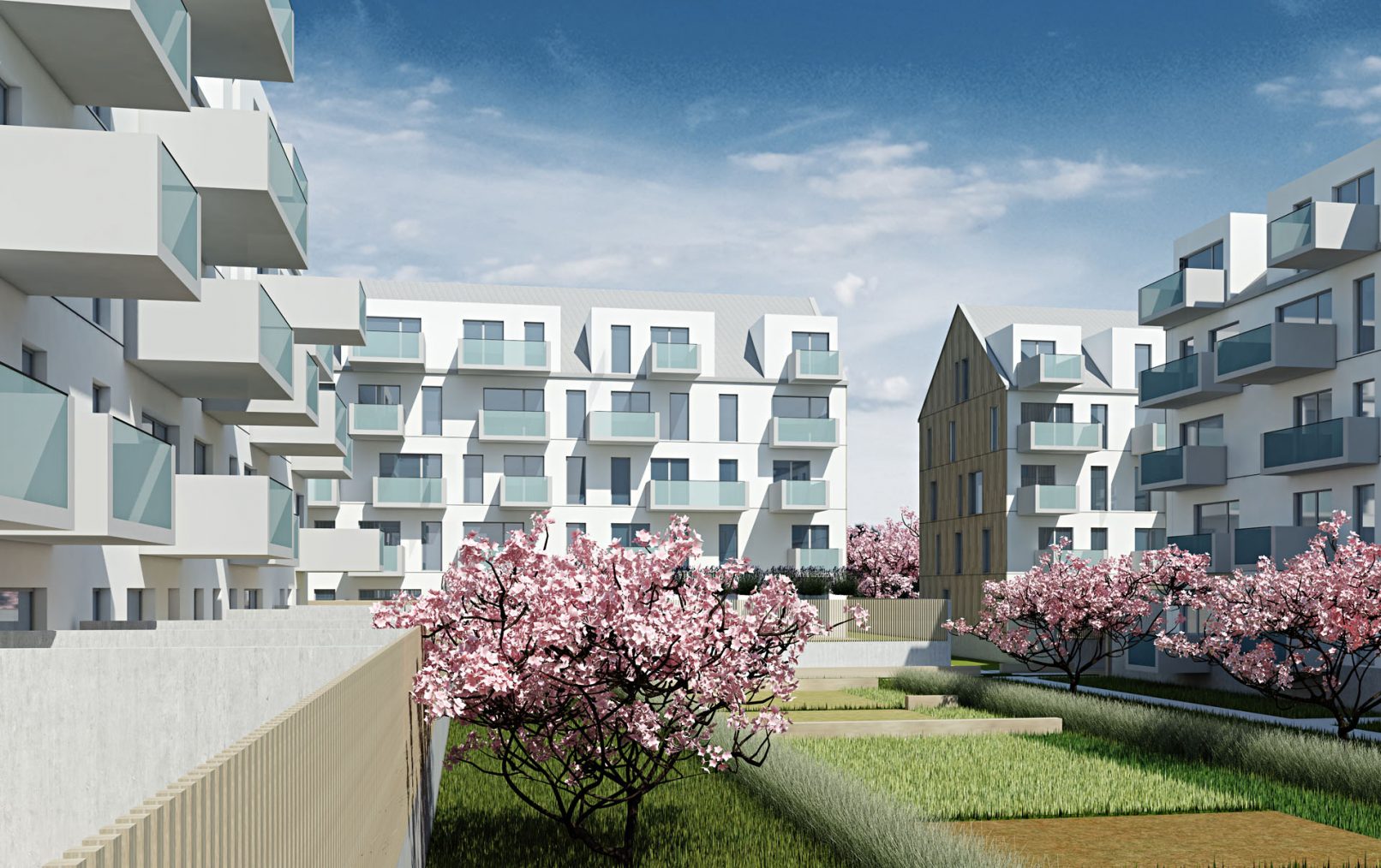 Osiedle mieszkaniowe przy ul. Zatorskiej we Wrocławiu