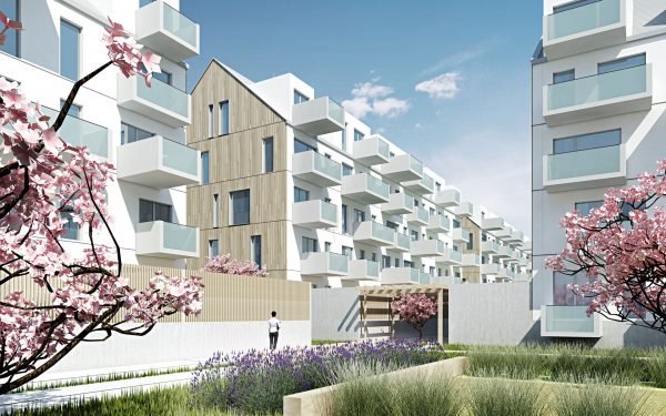 Osiedle mieszkaniowe przy ul. Zatorskiej we Wrocławiu