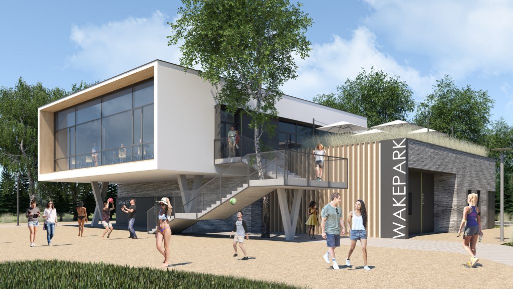 Baza sportowo-rekreacyjna, budynek A