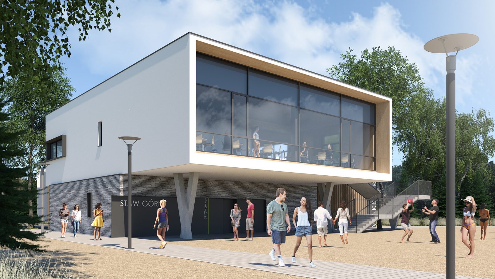 Baza sportowo-rekreacyjna, budynek A