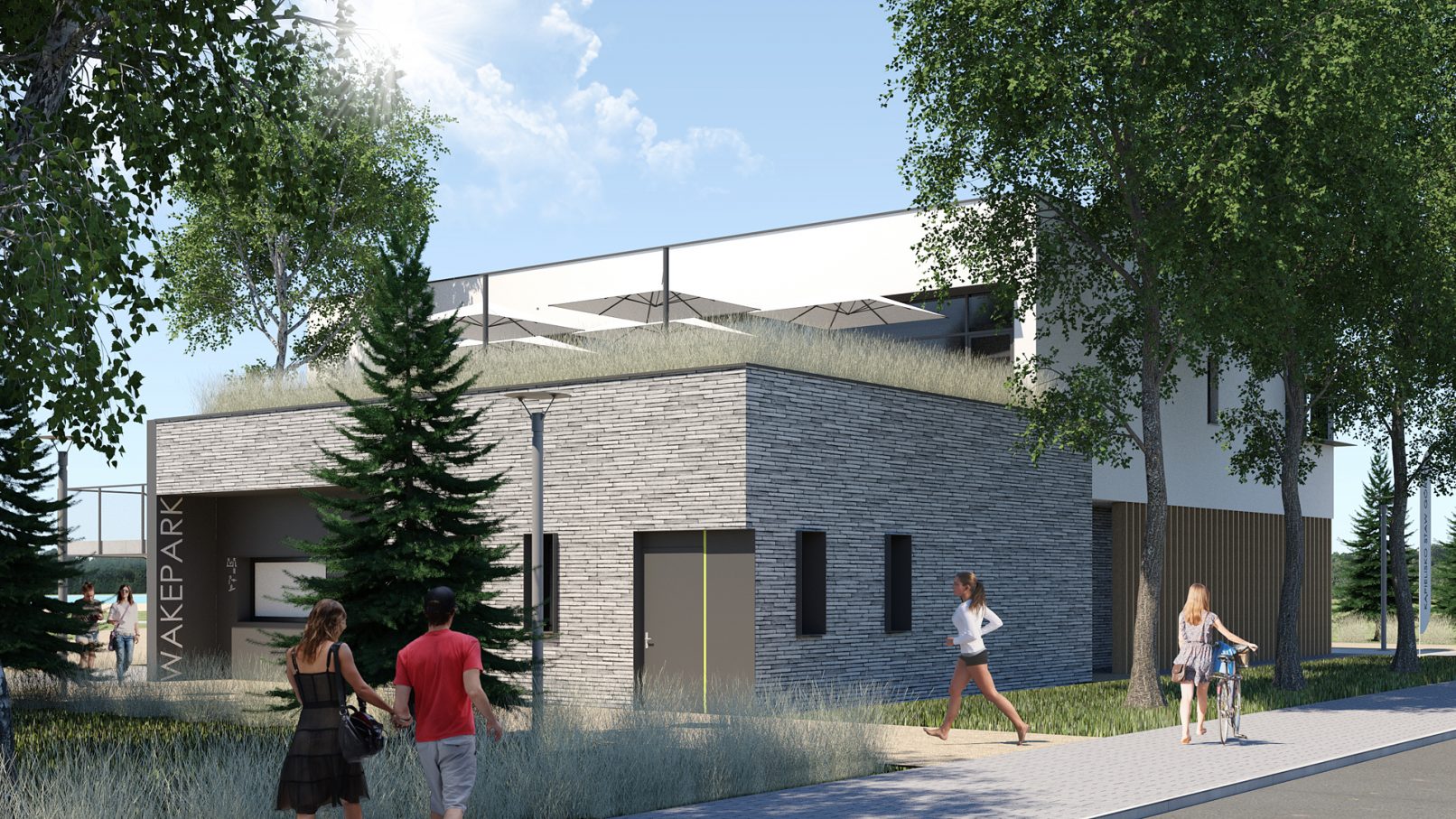 Baza sportowo-rekreacyjna, budynek A