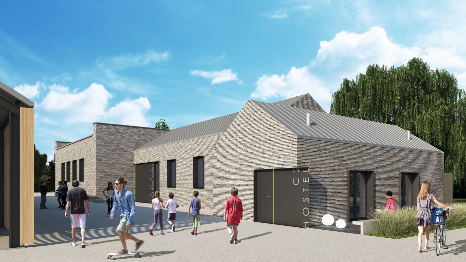 Baza sportowo-rekreacyjna, budynek BC