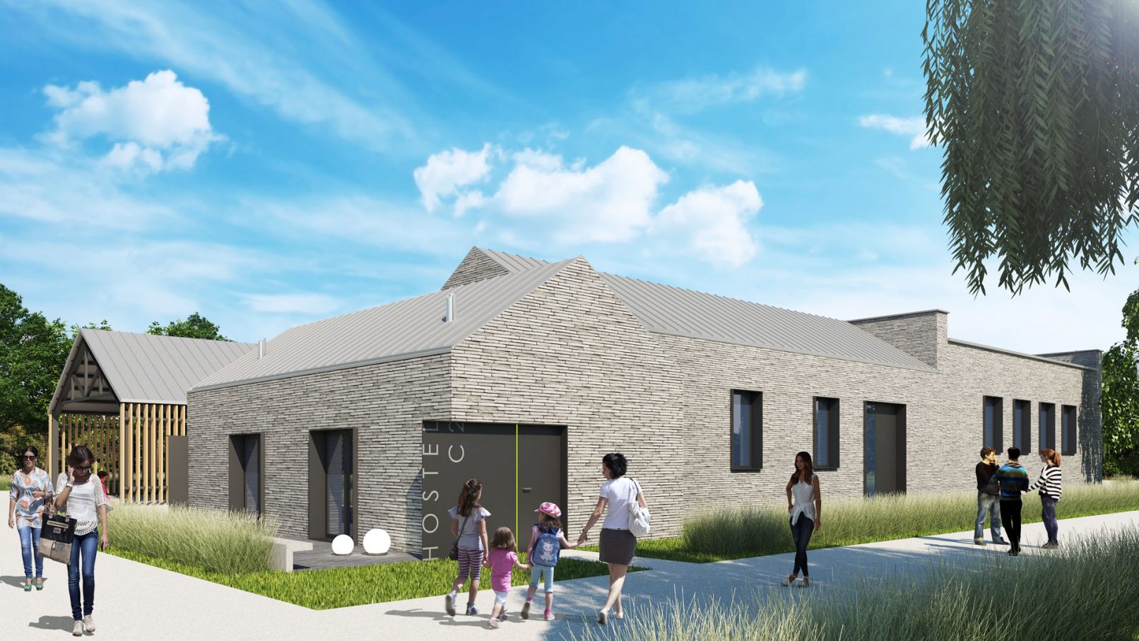 Baza sportowo-rekreacyjna, budynek BC