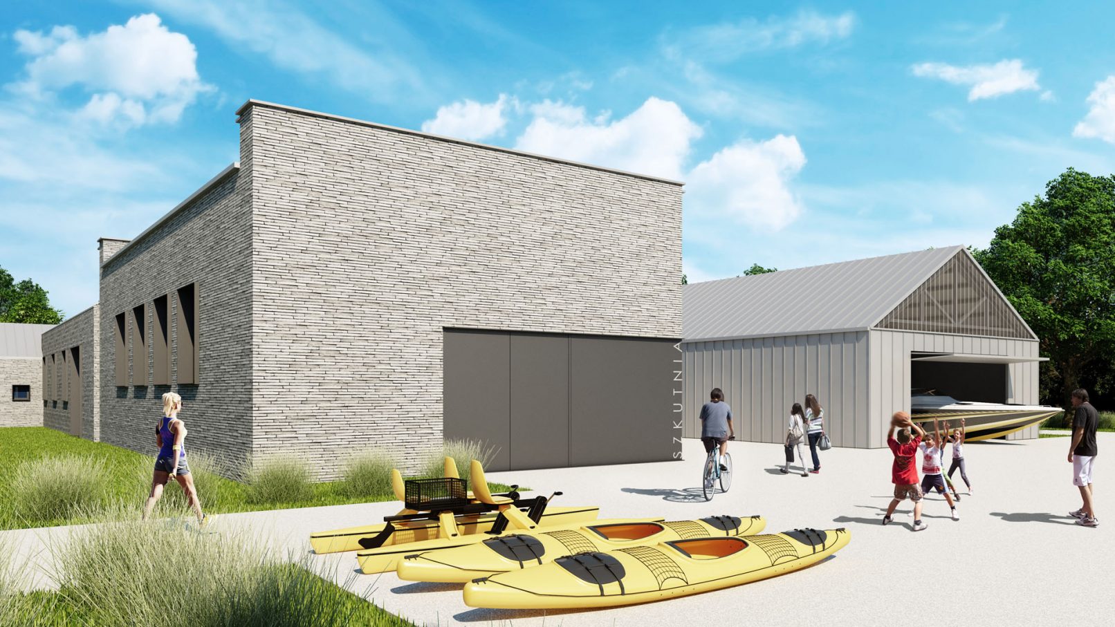 Baza sportowo-rekreacyjna, budynek BC