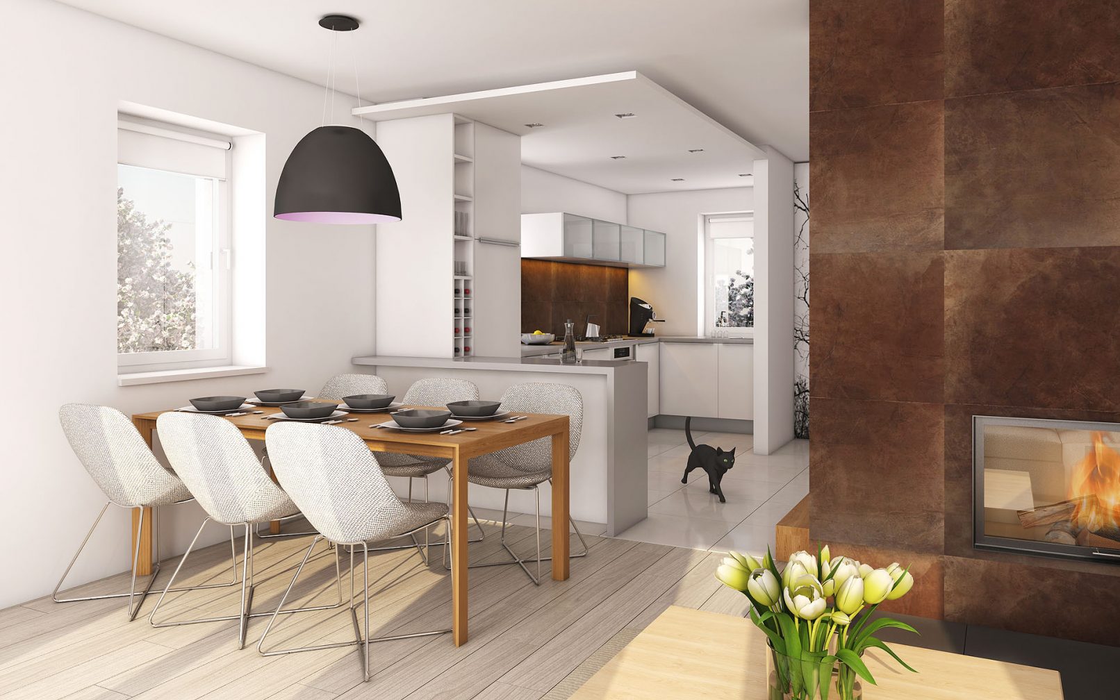 Budynek Jednorodzinny -Salon