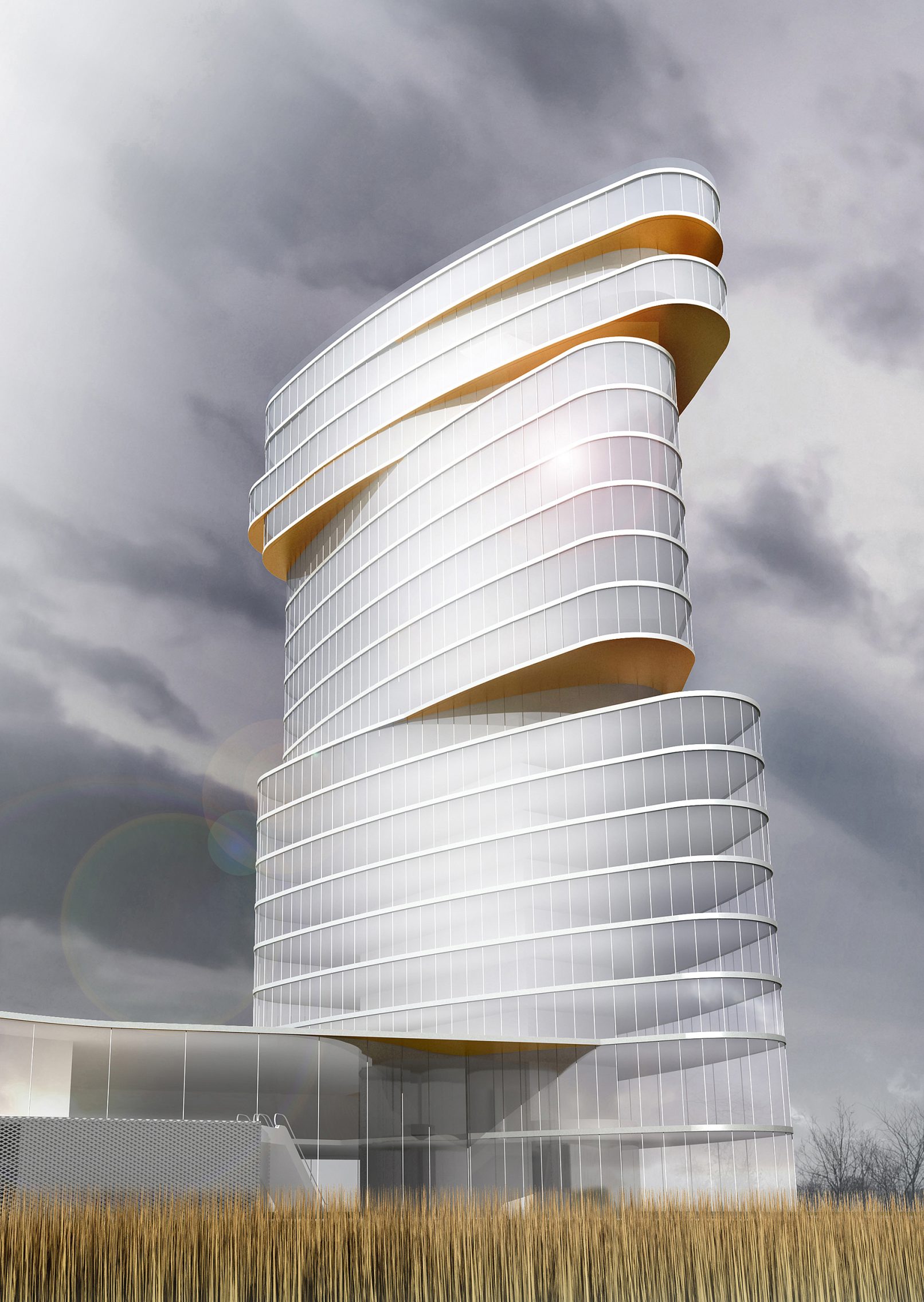 Budynek biurowy przy ul. Kosmonautów we Wrocławiu