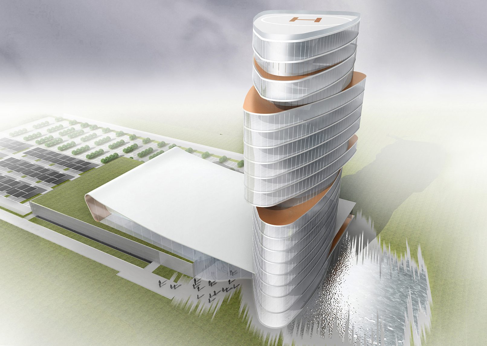 Budynek biurowy przy ul. Kosmonautów we Wrocławiu