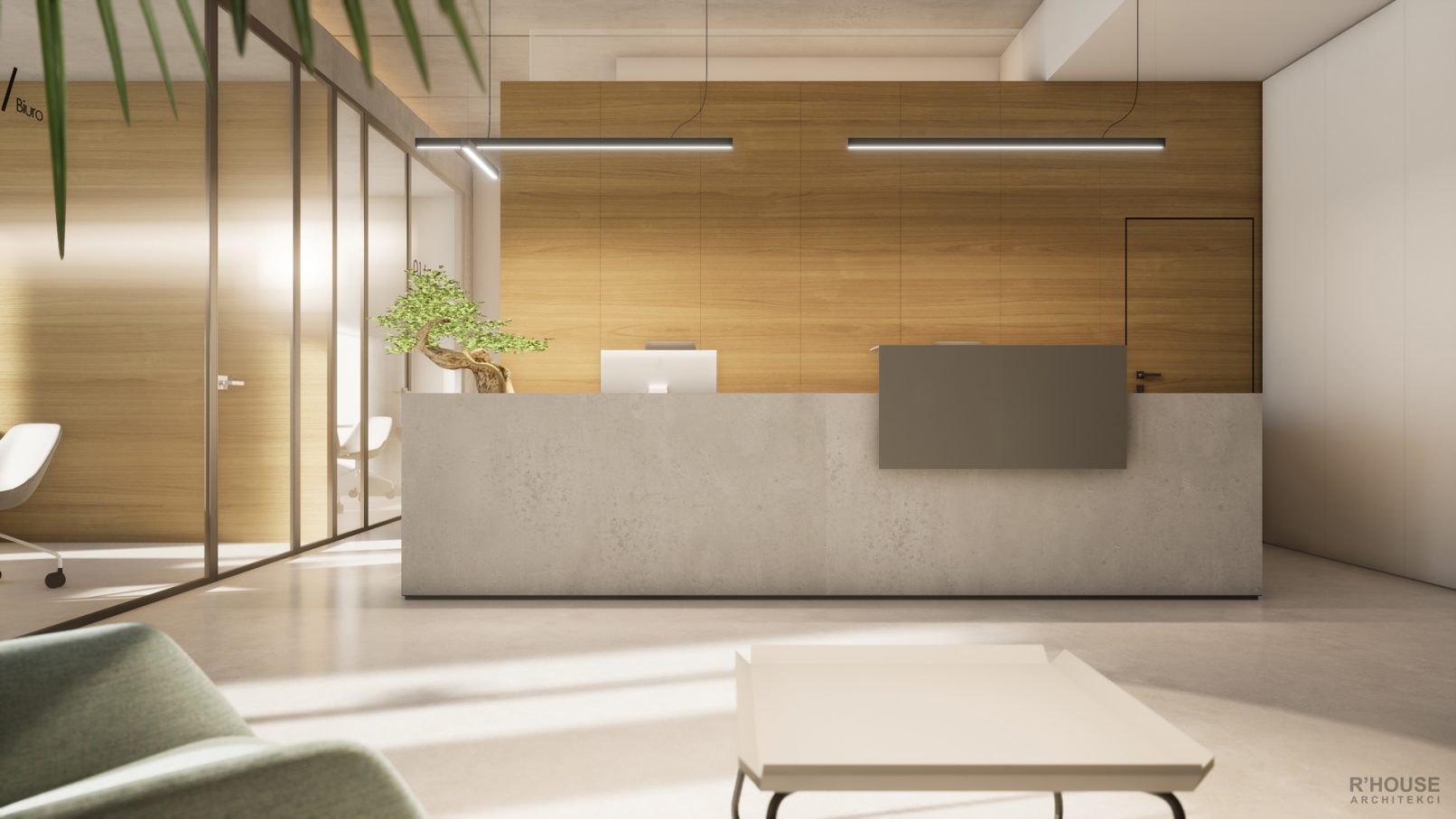 Projekt biura w biurowcu CORPO we Wrocławiu