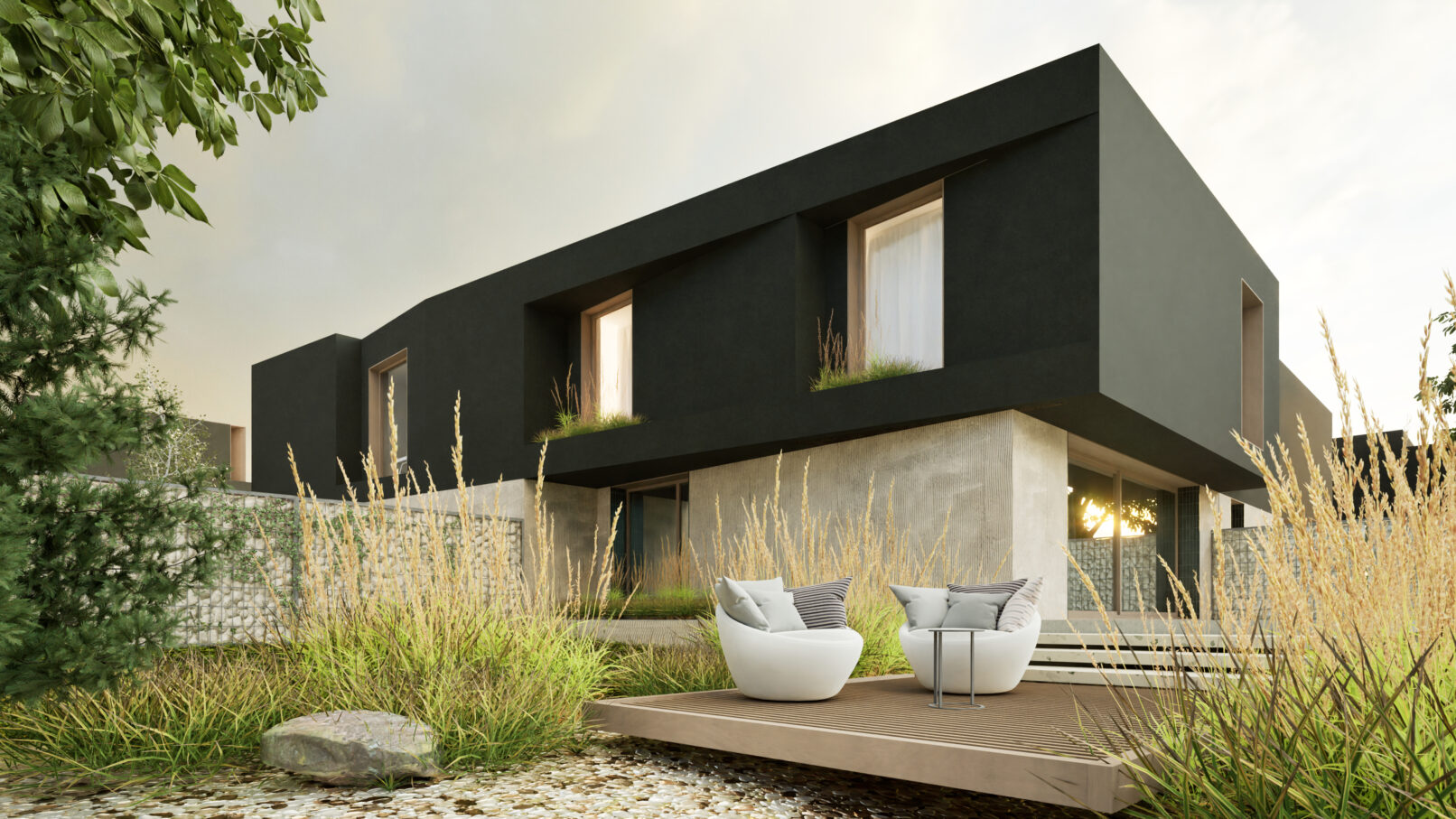 dom D - taras